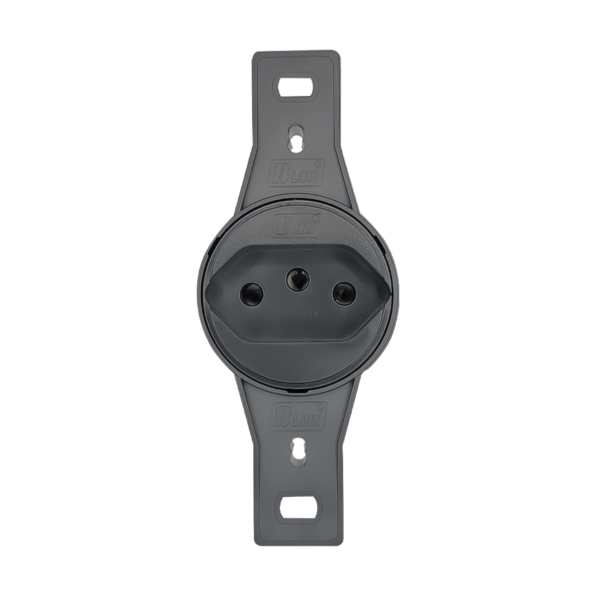 Legrand Celiane LEG99753 Presa Elettrica Con Terra 2P+T A Incasso, Base Retrattile Antipolvere, Colore Titanio (Piastra Non Inclusa)