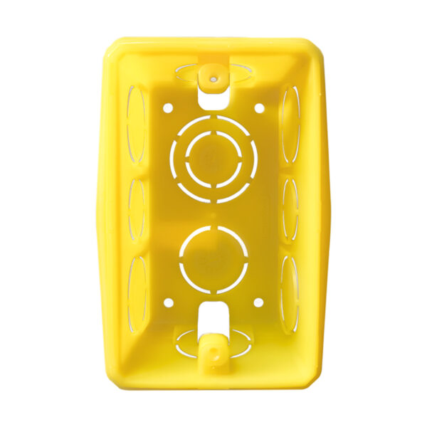 Caixa de Luz 4x2 Embutir Tramontina Amarela para Alvenaria – 57500/044