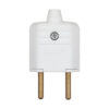 Pino Plugue Macho Margirius 10A Branco 2 Polos 180° Tomada Elétrica 2P Bivolt