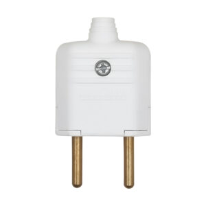 Pino Plugue Macho Margirius 10A Branco 2 Polos 180° Tomada Elétrica 2P Bivolt