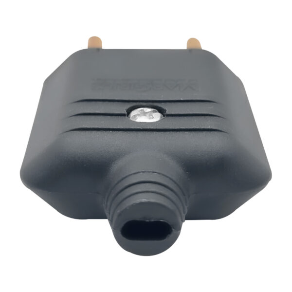 Pino Plugue Macho Margirius 10A 2P 180° Preto – Tomada Elétrica 2 Polos