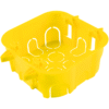 Caixa de Luz 4x4 Drywall Embutir em Gesso Amarela