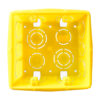 Caixa de Luz 4x4 Embutir Amarela para Alvenaria