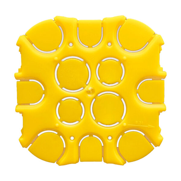 Caixa de Luz 4x4 Drywall Embutir em Gesso Amarela