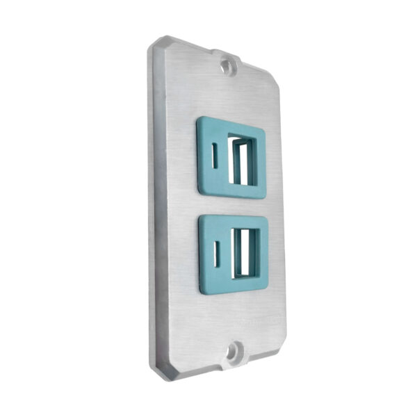 Tampa Espelho 2 Postos Tomada RJ45 Para Condulete 3/4" Tramontina