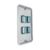 Tampa Espelho 2 Postos Tomada RJ45 Para Condulete 3/4" Tramontina