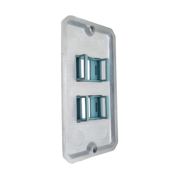 Tampa Espelho 2 Postos Tomada RJ45 Para Condulete 3/4" Tramontina