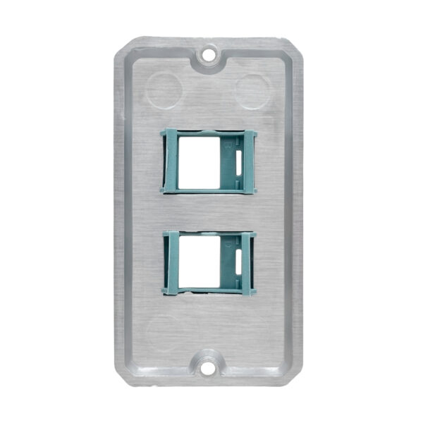 Tampa Espelho 2 Postos Tomada RJ45 Para Condulete 3/4" Tramontina