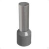 Terminal Tubular 4mm Cinza Ilhós Simples Pré-Isolado Conexão Elétrica