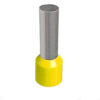 Terminal Tubular 25mm Amarelo Ilhós Simples Pré-Isolado Conexão Elétrica