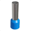 Terminal Tubular 2,5mm Azul Ilhós Simples Pré-Isolado Elétrico
