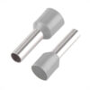 Terminal Pré-Isolado Tubular Ilhós 4mm x 8mm Cinza
