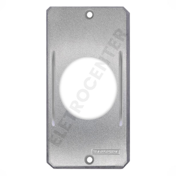 Tampa Espelho 1 Posto Tomada Redonda Para Condulete 3/4”