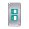 Tampa 2 Suportes Keystone RJ45 Tramontina para Condulete 1"