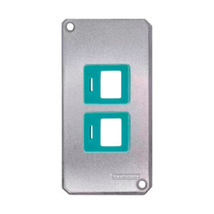 Tampa 2 Suportes RJ45 Tramontina p/ Condulete 1" | Keystone de Rede