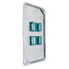 Tampa 2 Suportes Keystone RJ45 Tramontina para Condulete 1"