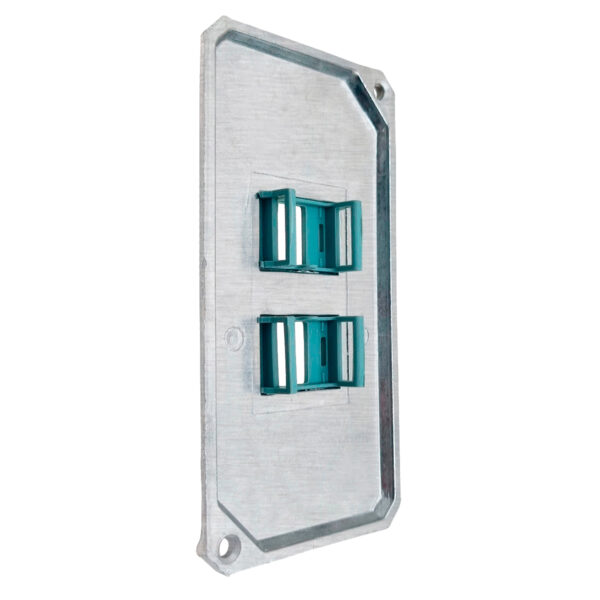 Tampa 2 Suportes Keystone RJ45 Tramontina para Condulete 1"