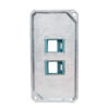 Tampa 2 Suportes Keystone RJ45 Tramontina para Condulete 1"