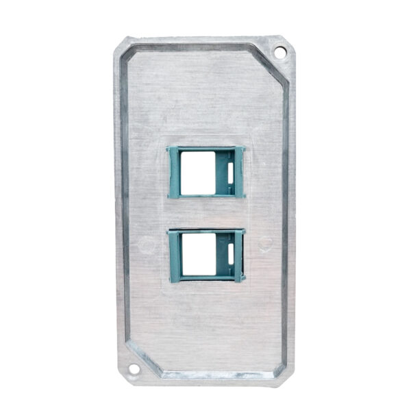 Tampa 2 Suportes Keystone RJ45 Tramontina para Condulete 1"
