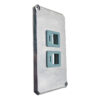 Tampa 2 Suportes Keystone RJ45 Tramontina para Condulete 1"