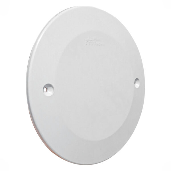 Tampa Cega Redonda 4" para Teto – Placa de Acabamento para Caixinha de Luz