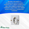 Tomada de Sobrepor Externa 20A 2P+T Mec-Tronic – Resistente e Segura