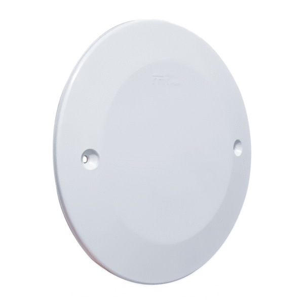 Tampa Cega Redonda 4" para Teto – Placa de Acabamento para Caixinha de Luz