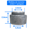 Conector Unidut 1" para Condulete Múltiplo Tramontina | Alumínio Resistente