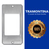 Tampa Espelho Modular 3 Postos Para Condulete 3/4" Tramontina