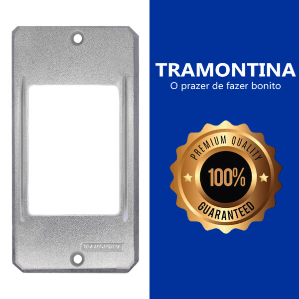 Tampa Espelho Modular 3 Postos Para Condulete 3/4" Tramontina