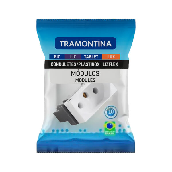 Módulo Tomada Simples 2P+T 20A Branca 57115/038