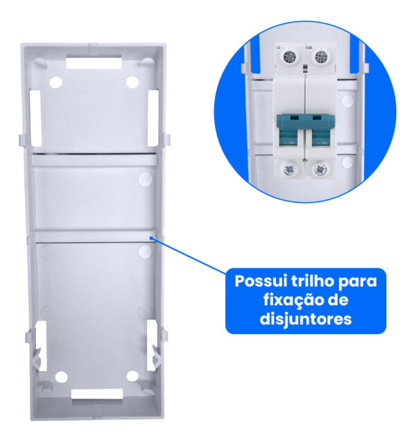 Caixa de Disjuntor Margirius 2 Posições – Suporte Versátil para Instalações Elétricas