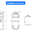 Caixa de Disjuntor Margirius 2 Posições – Suporte Versátil para Instalações Elétricas