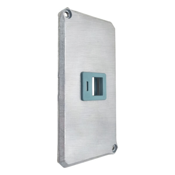 Tampa 1 Suporte RJ45 Tramontina p/ Condulete 1" | Keystone de Rede
