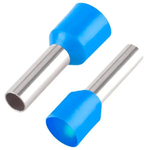 Terminal Tubular 16mm Azul Ilhós Simples Pré-Isolado Conexão Elétrica