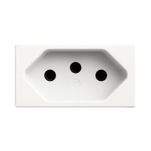 Módulo Tomada 20A 250V Branca 39017 Linha Petra Mec-Tronic