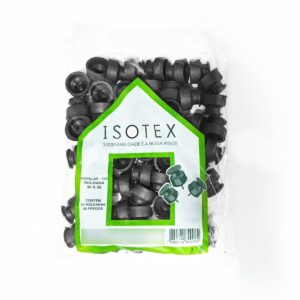 isotex-r3030pta-1328-isolador-tipo-roldana-com-prego-30x30-media-fixador-para-fios-cabos-energia-em-poste-cerca-eletrica-forro 50 Unidades Isolador Roldana Média 30x30 Preta com Prego
