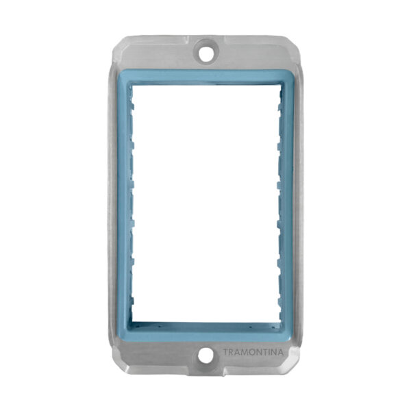 tramontina-56117-041-1051-tampa-eletrica-acabamento-para-condulete-multiplo-aluminio-3-4-polegada-3-modulos Tampa para Condulete 3/4 Polegada 3 Postos Modular 56117/041